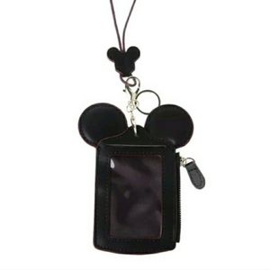 Bundle 1 Black and 1 Blue/ Grey Mickey ID Lanyard